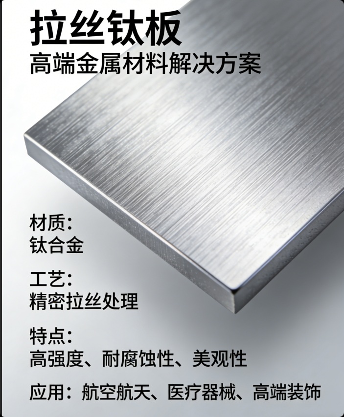拉絲工藝鈦板產品介紹